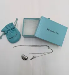 N 最終値下げ中【ヴィンテージ】ティファニー Tiffany & Co. silver 925 エルサ ペレッティ ビーン ネックレス 箱付き