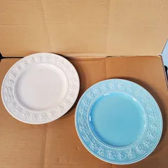 Wedgwood プレートセット アイボリー ブルー 27cm　皿 2枚セット