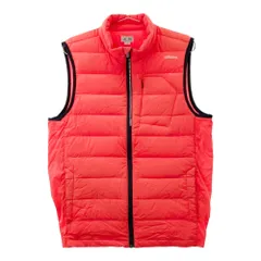 サイズ：L ADIDAS GOLF アディダスゴルフ  パッカブル ダウンベスト  オレンジ系 [240101637805] ゴルフウェア メンズ ストスト