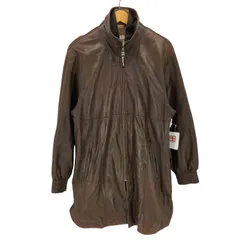 ユーズドフルギ USED古着 {{FOCARDI}} 90S lamb leather イタリア製 ライナー付 スタンドネック ジップアップ ラムレザー コート メンズ FREE 