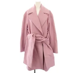 エムエスジーエム MSGM チェスターコート ウール 38 ピンク 長袖 ウエストベルト ロング 2542MDC105 /HN ■GY18のサムネイル
