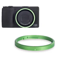 【数量限定】JJC GN-2 アルミニウム合金 リングキャップ リコー Ricoh GR IIIx GR3x GRIIIx GRIIIx HDF に対応 Ricoh GN-2 リングキャップ 互換 緑