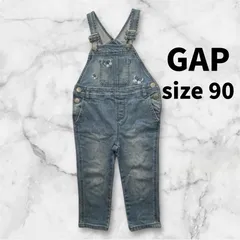 babyGap  ベビーギャップ 蝶々刺繍 デニム オーバーオール 90cmサロペット