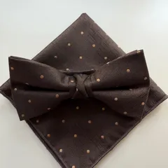 ②-4 蝶ネクタイ　ポケットチーフ2点セット