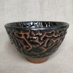 やちむん 幸陶器 花笠マカイブラック 入手困難 4寸 - メルカリ