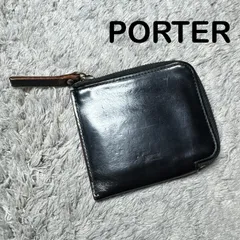PORTER ポーター 吉田カバン 財布 ミニウォレット コンパクトウォレット 上質レザー 本革 ブラック