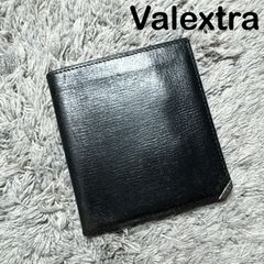 Valextra ヴァレクストラ 二つ折りカードケース 名刺入れ レザー ブラック