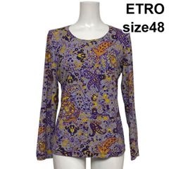 美品✨ETRO エトロ チュニック カットソー 7分袖 花柄 ペイズリー 42