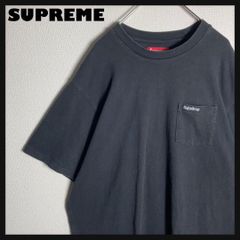SUPREME Tシャツ 刺繍ロゴ 胸ポケット シンプルデザイン 黒 XL - メルカリ