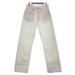 ダブルアールエル RRL デニムパンツ ジーンズ ボタンフライ コットン 白 ホワイト 28