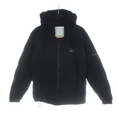 クイックシルバー QUIKSILVER QJK254003 ダウンジャケット タグ付き 長袖 ジップアップ ロゴ M 黒 ブラック ■GY18 /MQのサムネイル