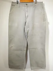 00s ビンテージ Carhartt カーハート DES (DESERT) サンドベージュ ダック ペインター ワーク パンツ 36×32 90s 80s USA ダブルニー