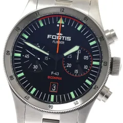 フォルティス FORTIS F424.0004 F-43 フリーガー デイデイト 自動巻き メンズ 極美品 箱付き_892408【ev10】のサムネイル