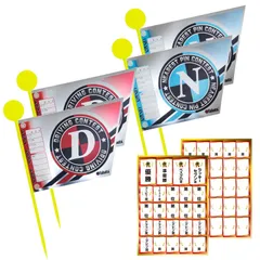 【新着商品】Tabata(タバタ) ゴルフ コンペ用品 コンペグッズ ゴルフコンペ コンペ用フラッグ キラキラ素材 見やすい旗 ニアピン・ドラコン各 2本 ランキングシール付 GV8027