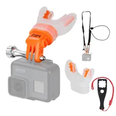 【数量限定】HSU マウスピース マウント セット goproサーフィン 追い撮り動画撮影 GoPro Hero13/12/11/10/9/8/7/6/5などのアクションカメラ アクセサリーのサムネイル