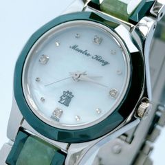 定価30万 希少 MONTRE KING モンテキング 翡翠 ヒスイ 腕時計 - メルカリ