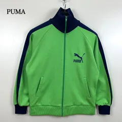 PUMA 80s vintage track jacket M プーマ ヴィンテージ 目無 トラックジャケット ジャージ リブ長 希少 オールド あいみょん
