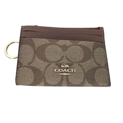 コーチ COACH キーリング付き シグネチャー カードケース レディース 表記無 
