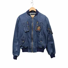 KARL HELMUT カールヘルム PINK HOUSE ピンクハウス フライトジャケット デニムブルゾン MA-1タイプ インディゴブルー