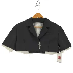 メゾンスペシャル MAISON SPECIAL ハーフスリーブクロップドジャケット