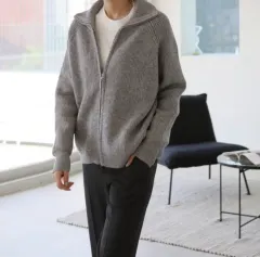 ジップアップ ジャケット ジップアップ ジャケット ジャケット アウター ニット ジップアップ カーディガン