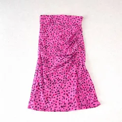 Y2K  DVF ダイアンフォンファスタンバーグ フローラル柄ルーシュボディコンスカート ベアワンピース 花柄 ドレープ 平成ギャルのサムネイル