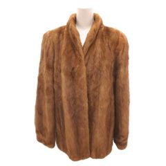RONZE FUR ミンク リアルファー コート ブラウン ミドル丈 毛皮 - メルカリ