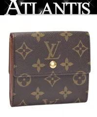 ルイヴィトン LOUIS VUITTON ポルト モネ ビエ カルト クレディ Wホック 財布 モノグラム M61652 【73863】