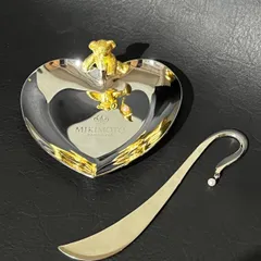 MIKIMOTO ミキモト ジュエリ ーハート形トレイ　クマ／ベア ＆ブックマーカー　２個セットのサムネイル