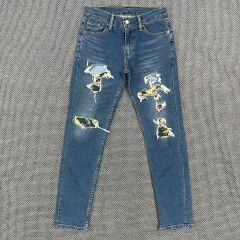 リーバイス スリムフィット デストロイド デニムパンツ