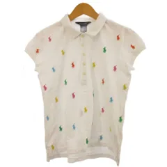 ラルフローレン RALPH LAUREN ポロシャツ 半袖 ロゴ刺繍 コットン 白 ホワイト キッズ 160