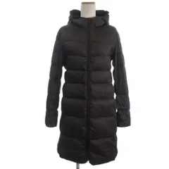 ユニクロ UNIQLO ウルトラライトダウン フーデットコート ダークブラウン L