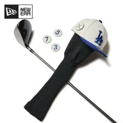 【新品】 ニューエラ ヘッドカバーロサンゼルス・ドジャース クロームホワイト × ダークロイヤル フェアウェイウッド用 | ゴルフ newera GF FW COVER 59FIFTY ティーホルダー付き メンズ レディース ユニセックス Dodgers ドジ