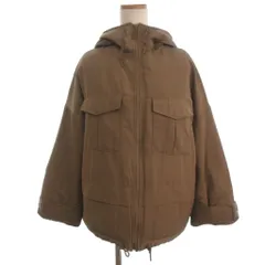 ユニクロ UNIQLO × ホワイトマウンテニアリング ハイブリッドダウン オーバーサイズパーカ ジャケット ブラウン M
