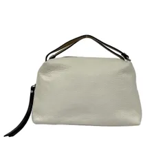 GIANNICHIARINI(ジャンニキャリーニ/ジャンニキアリーニ) ハンドバッグ アリファ BS 6138 アイボリー×ベージュ×黒 レザー