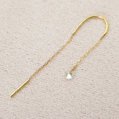 パーセルジュエリー アンルフレ ピアス 18k レインボームーンストーン