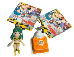 うる星やつら　フィギュアキーホルダー　ラムちゃん　コタツネコ　レトロ　90s とるとるマスコット　タグ付き新品　セット売り
