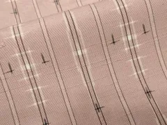 平和屋着物■上質な紬　絣間道　正絹　逸品　CABE1834ev