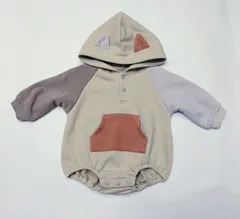 ベビーロンパース アニマルロンパース 70cm 裏毛 アンパサンド 新品