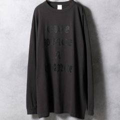 新品未使用 NUMBER (N)INE GIVE PEACE A CHANCE L/S T-SHIRT / ギブ ピース ア チャンス ロゴ ロングスリーブ Tシャツ Made in Japan size2 チャコールグレー 管理番号：2259-2038