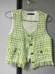 ザラ ツイード ベスト