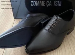 新品 COMME CA ISM コムサイズム プレーントゥドレスシューズ 17ブラウン 25.0cm 85ZY02 定価18,900円のサムネイル