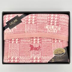 未使用 CELINE セリーヌ マカダム ホースキャリッジ タオルケット