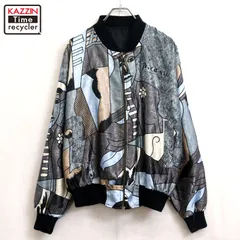 80s vintage 総柄 ピカソ ジャケット メンズ XLサイズ相当 ビッグサイズ オーバーサイズ