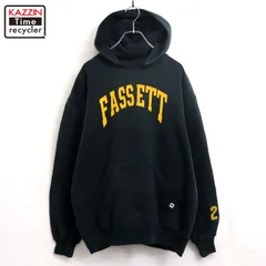00s RUSSELL カレッジ プリント スウェット パーカー メンズ 表記Lサイズ