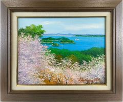 美品 荒木幸史「コスモス」肉筆画 直筆サイン入り 2012年 コスモスの
