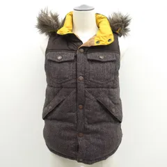TOMMY HILFIGER / トミーヒルフィガー ◆ダウンベスト/リバーシブル/ブラウン×イエロー/サイズM 12-4613401-520 【レディース/ガールズ/LADY/女性/婦人】 レディースファッション【中古】 のサムネイル