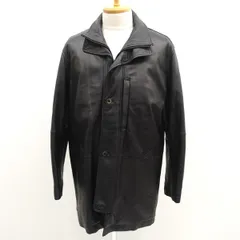 Crocodile / クロコダイル ◆レザーコート/羊革/ブラック/サイズLL 1604-57406 【メンズ/MEN/男性/ボーイズ/紳士】 メンズファッション【中古】 のサムネイル