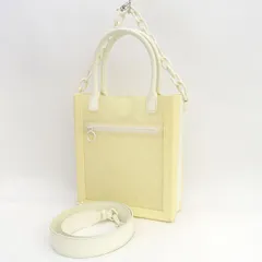 CHARLES&KEITH ◆トートバッグ/チェーンリンク/3WAY/PVC/ホワイト 30781471 【バッグ/バック/BAG/鞄/カバン】 レディースファッション【中古】 