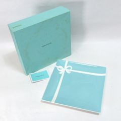 新品未使用 ティファニー ブルーボックス プレート 1枚（24x24cm） 新品未使用 ティファニー ブルーボックス プレート 1枚（24x24cm
